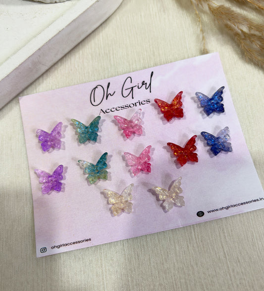 Cute Multicolor Butterfly Hair Stickon
