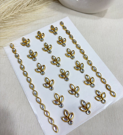 Bloom Kundan Stick-On