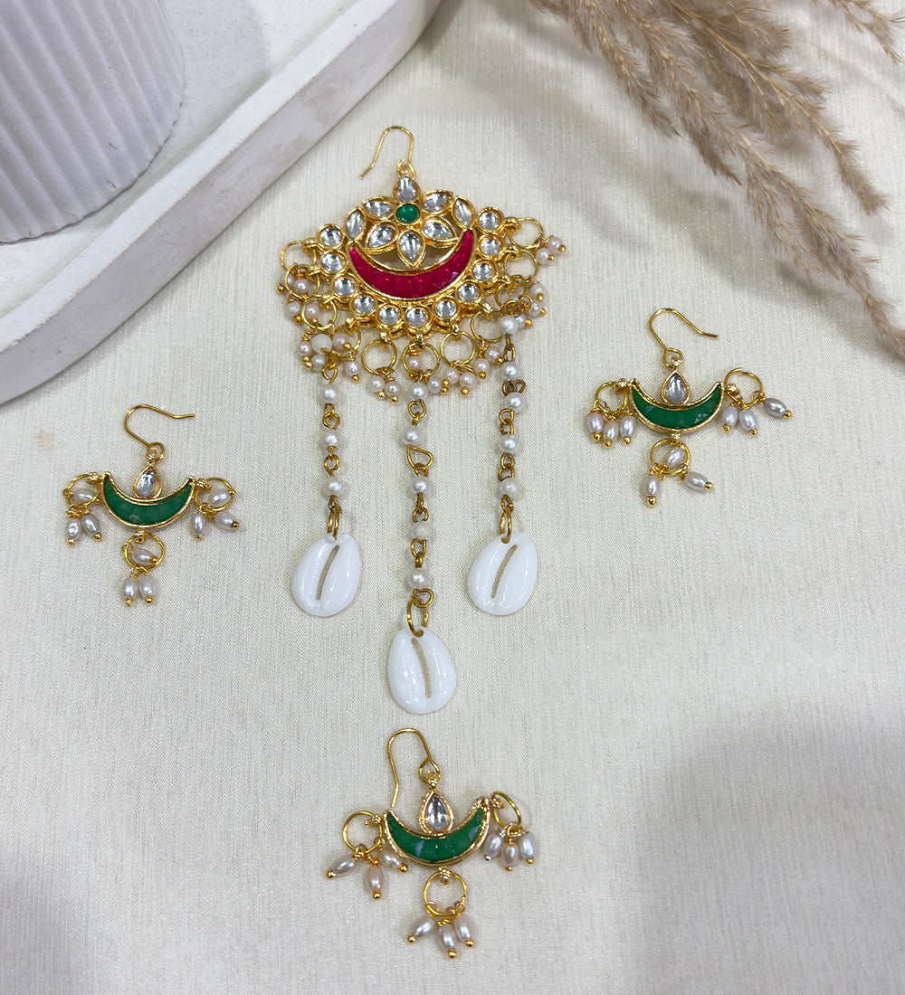 Rangrez Chand Kundan Set