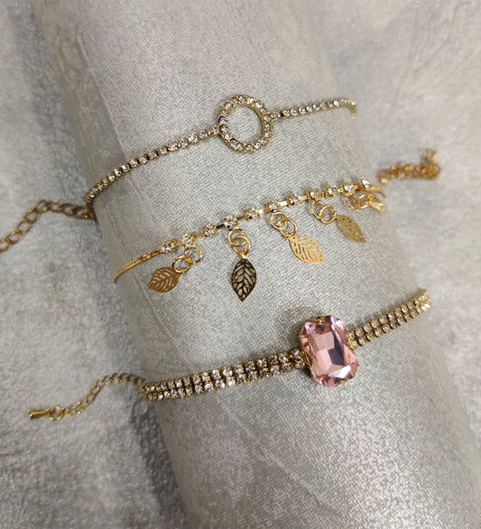 Golden Stack Bracelet -Set of 3