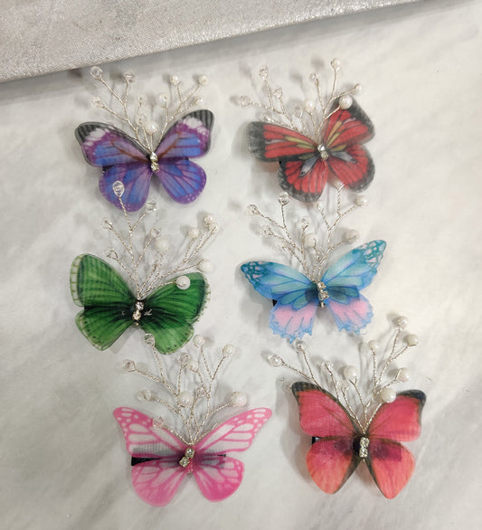 Multicolour Butterfly Hair Clip