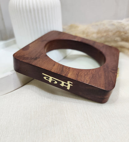 Wooden Karm Engraved Bangle
