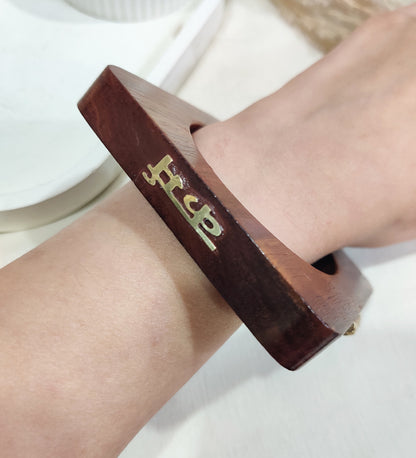 Wooden Karm Engraved Bangle