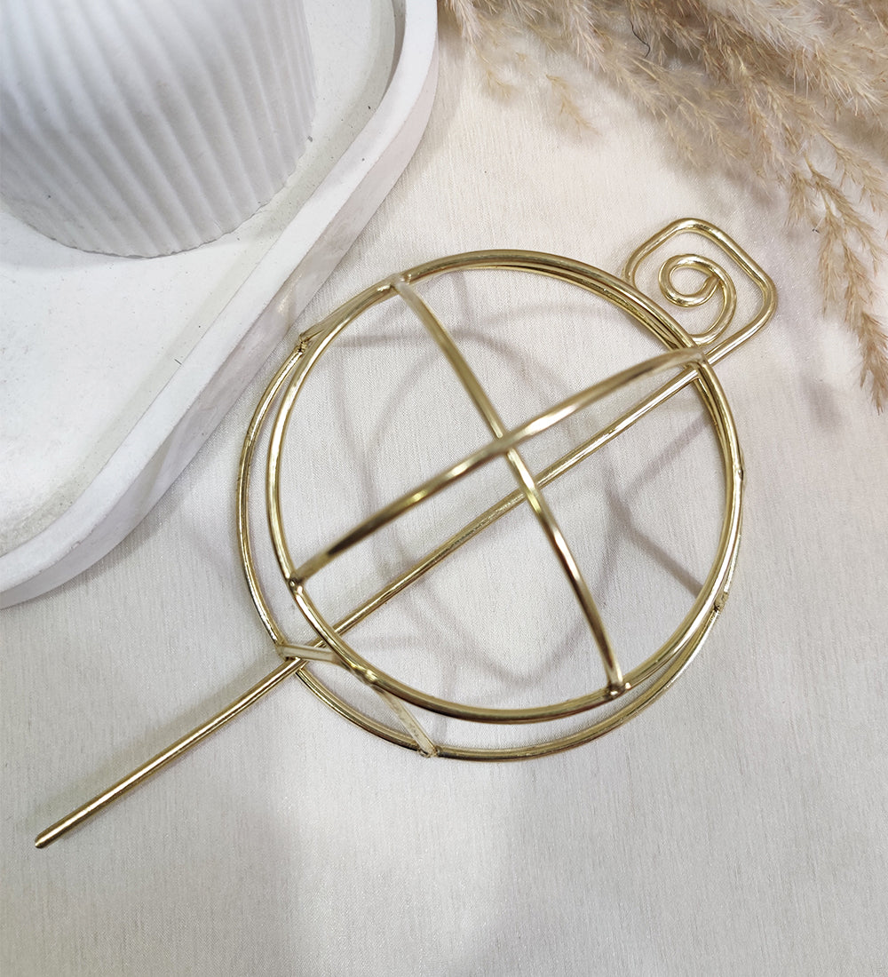 Golden Metal Bun Cover