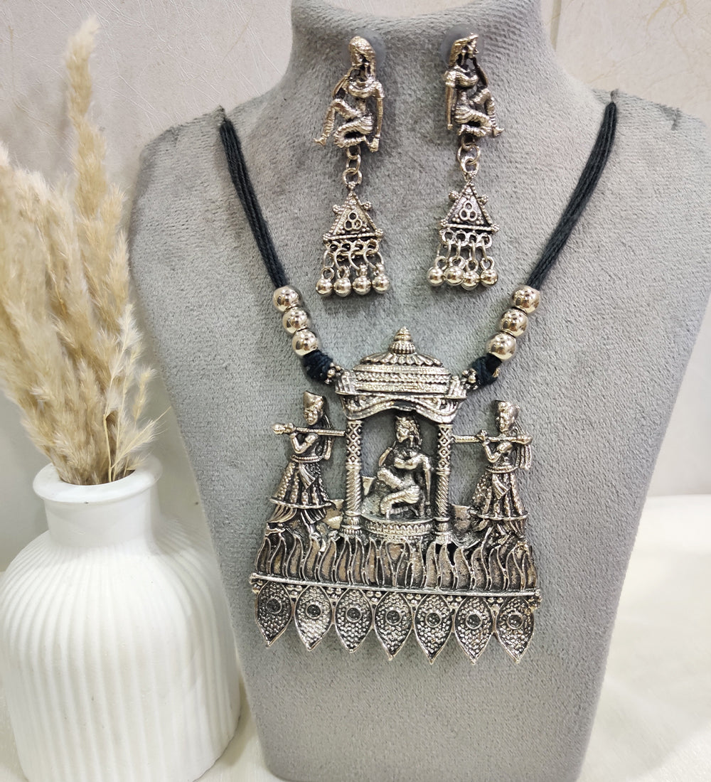 Cultural Heritage Oxidized Silver Jewelry Set