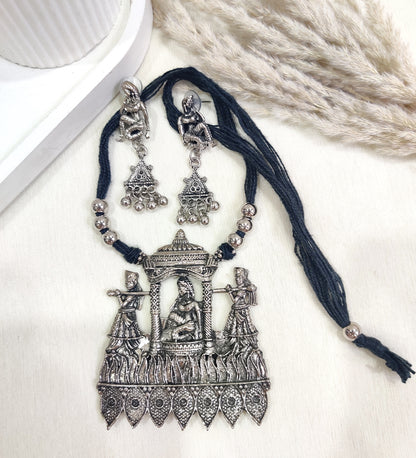 Cultural Heritage Oxidized Silver Jewelry Set