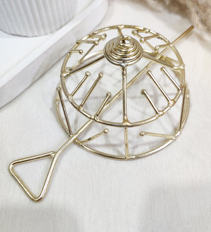Golden Spiral Bun Cage- Perfect Hair Accessory for Neat Buns
