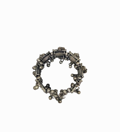 Vintage Grey and Red Stone Adjustable Kada
