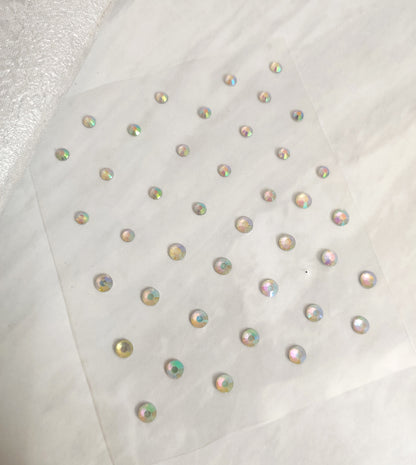 Holographic stone Stud Stickon