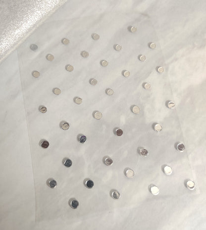 Silver Stone Stud Stickons