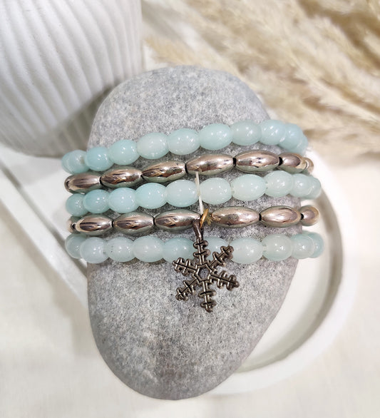Snowflake  Bracelet Stack