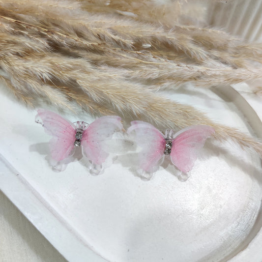 Pink Butterfly Earrings