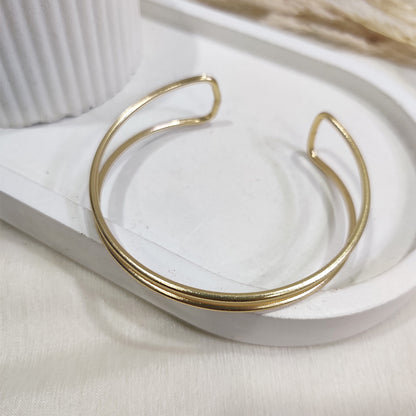 Minimalist Double Band Bracelet