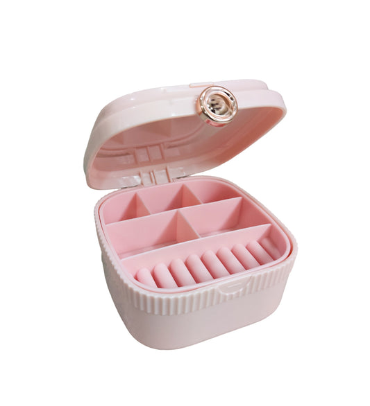 Mirror Jewellery Organizer Portable Storage Box Case