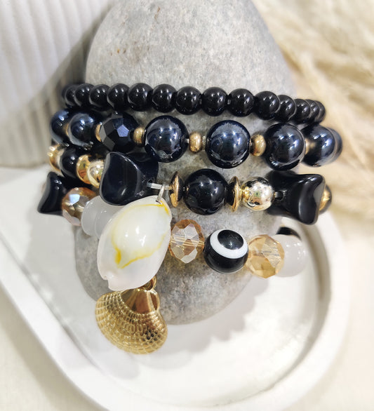 Midnight Shore Stack Bracelet