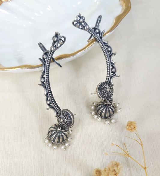 Antique Ear Cuff Jhumka Earrings