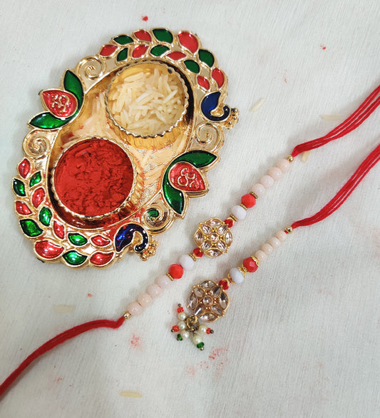 Couple  Thread Rakhi Set