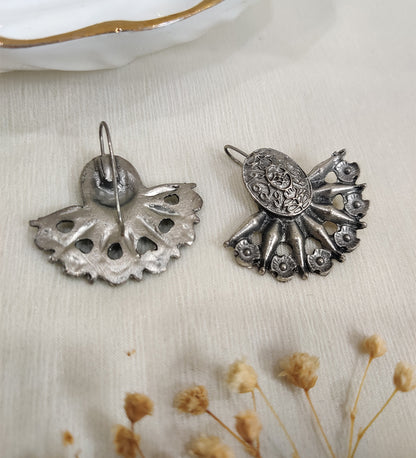 Oxidised Hook Earring