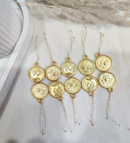 Wedding Hair Accessories Combo Set – Floral Pins, Butterfly Clips & Coin Charms