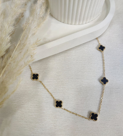 Multi Black Clove Pendant Necklace