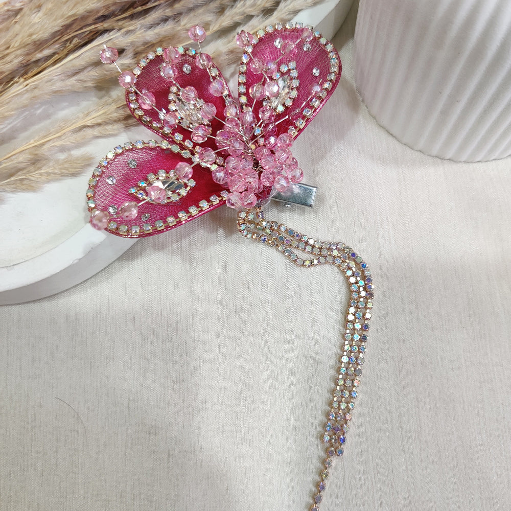 Berry Bling Hair Clip