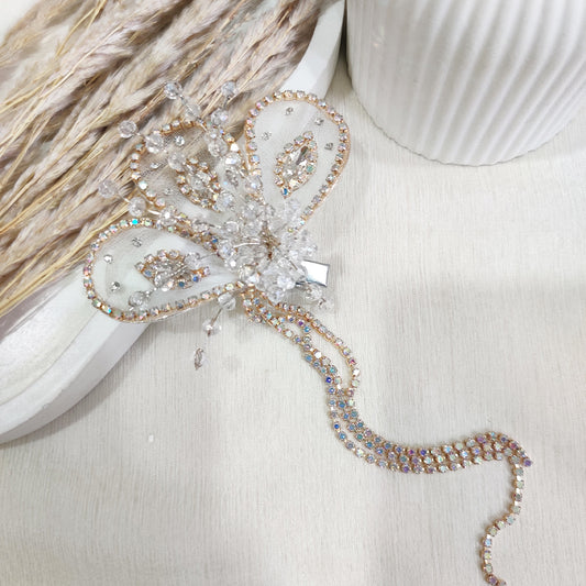 White Bling Hair Clip