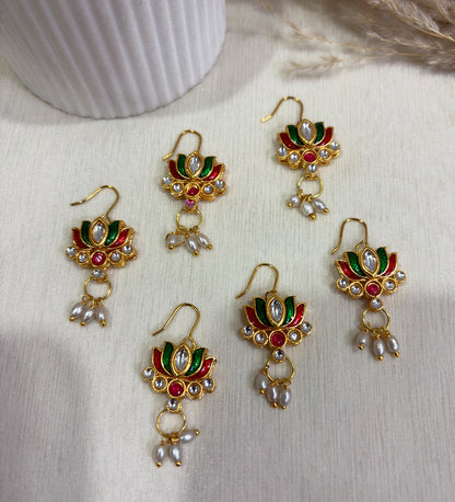 Handcrafted Lotus Pearl Hair Pins