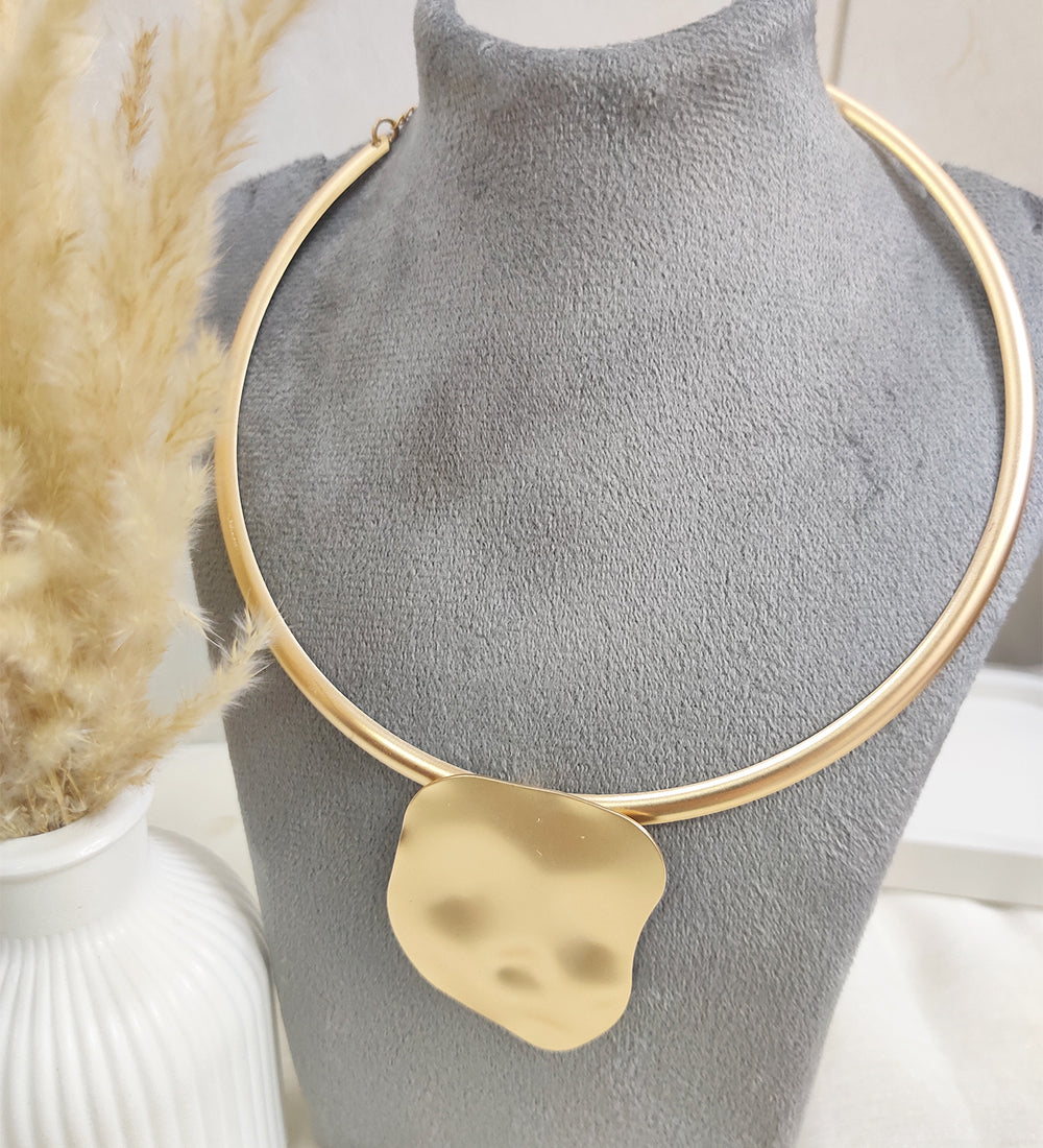 Gold Tone Hasli Necklace