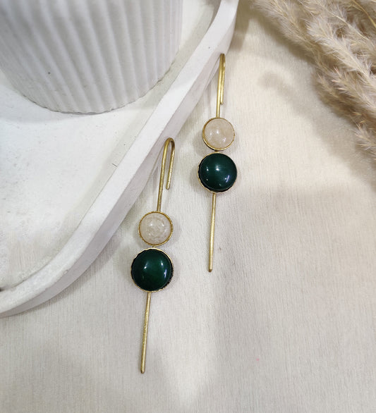 Green Gem Ear Cuff