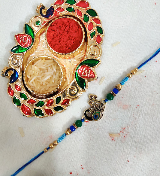 Peacock Design Rakhi