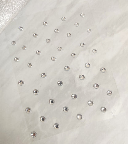 Silver Stone Stud Stickons