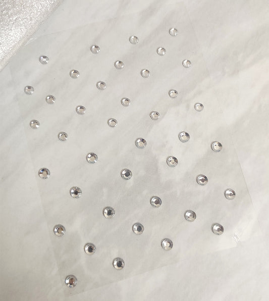 Silver Stone Stud Stickons