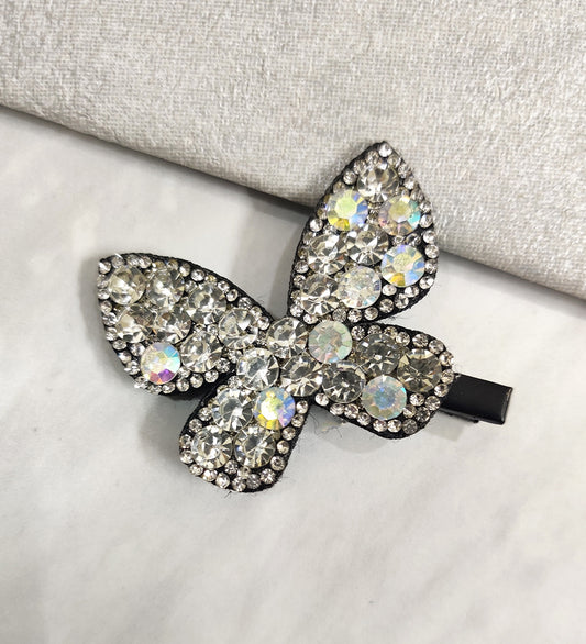 Stone Butterfly Hair Clip