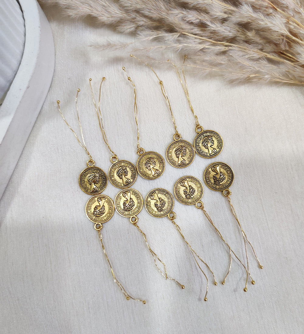 Vintage Coin Charm Hair Accessory Charms