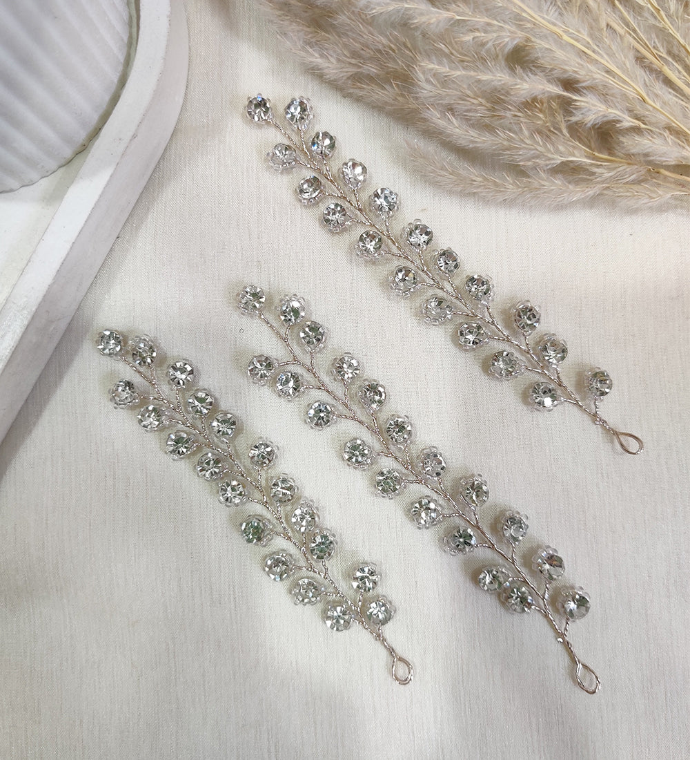 Silver Leaf Hair Piece