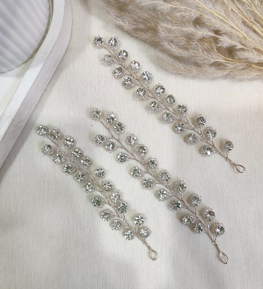 Silver Leaf Hair Piece