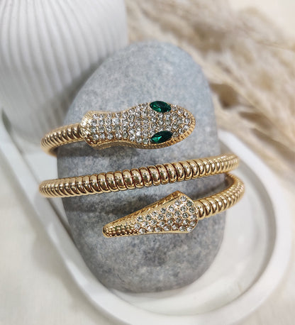 Golden Wrap Around Snake Bracelet