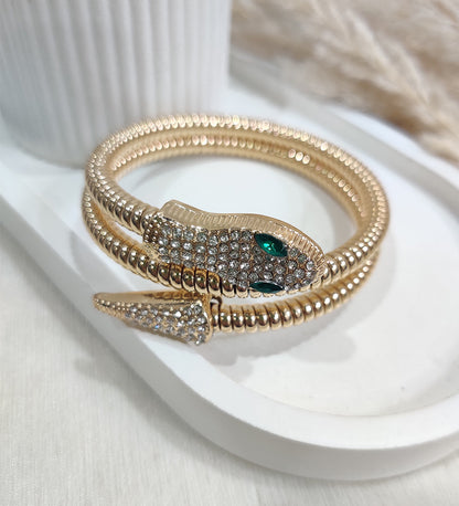 Golden Wrap Around Snake Bracelet