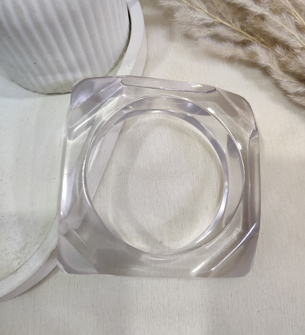 Glossy Resin Bangles Stack