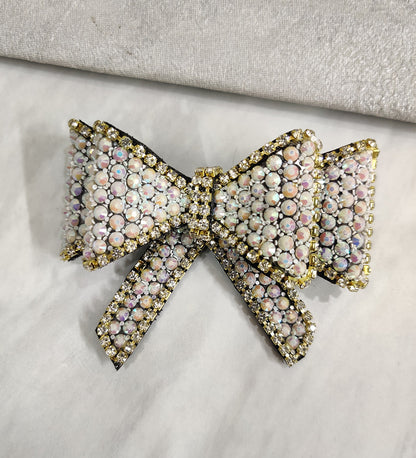 Rhinestone Multicolour Stone Bow