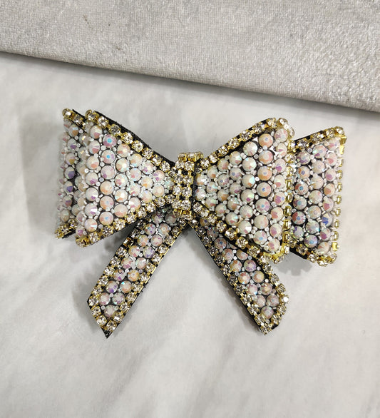 Rhinestone Multicolour Stone Bow