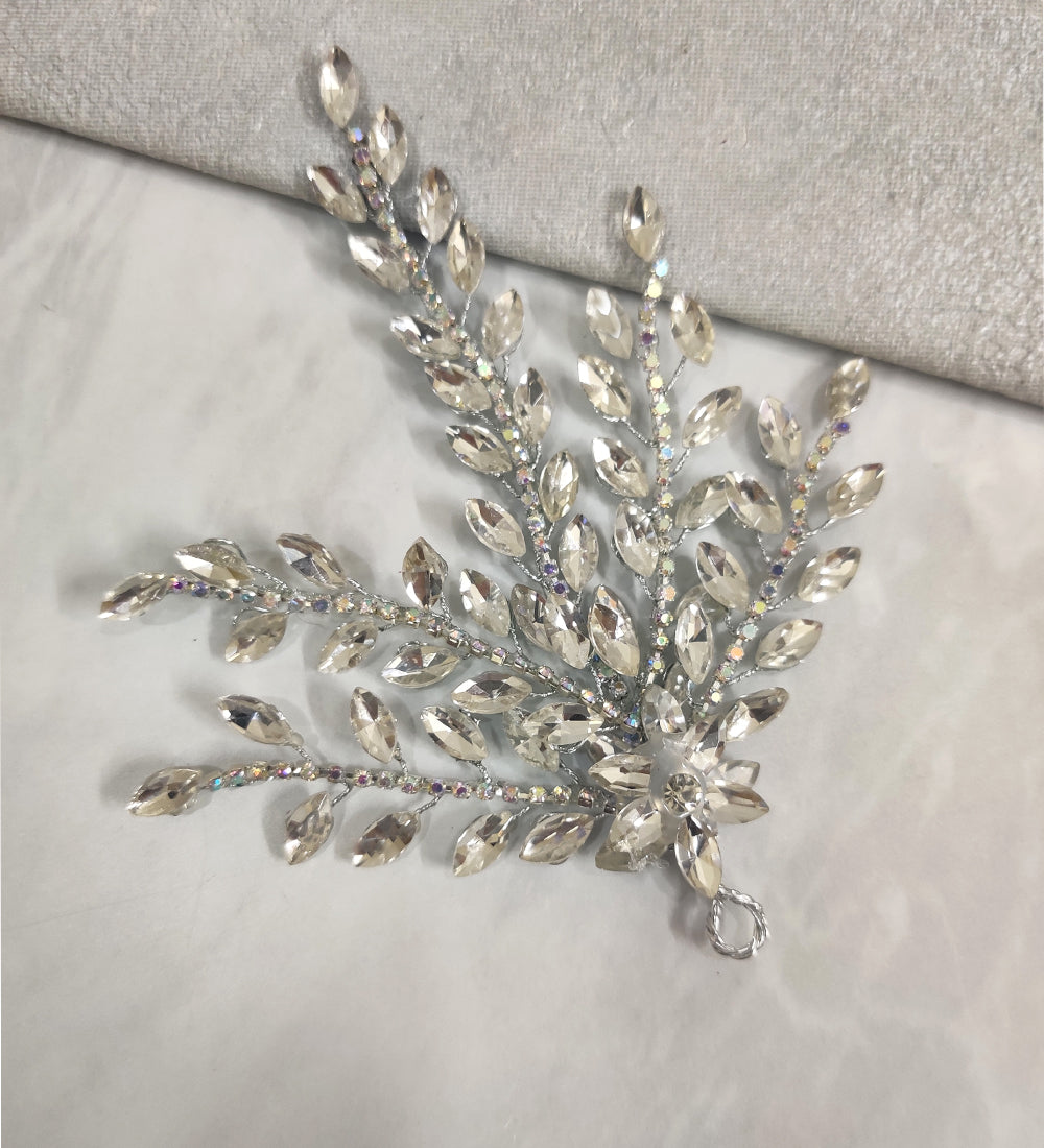 Crystal Leaf Head Piece