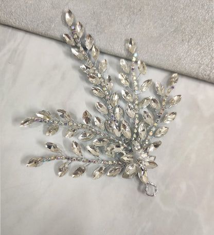 Crystal Leaf Head Piece