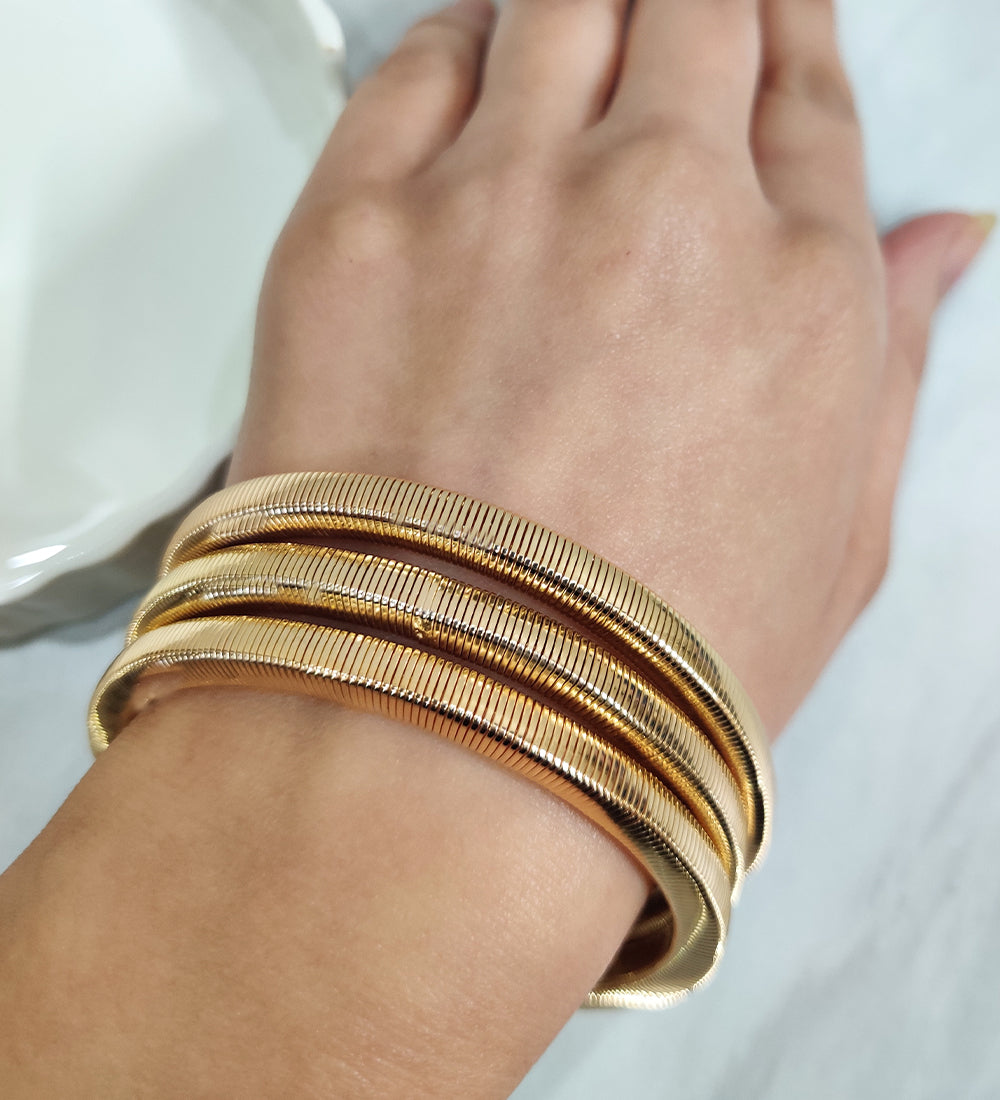 Golden Metal Bracelet Multipack