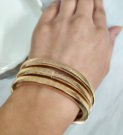 Golden Metal Bracelet Multipack