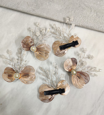 Rose Gold Hair Clip -Pack of 5