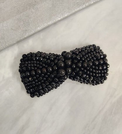 Black Bow Clip