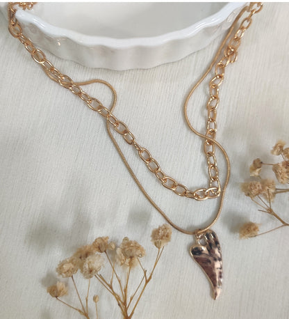 Heart Double Layered Chain