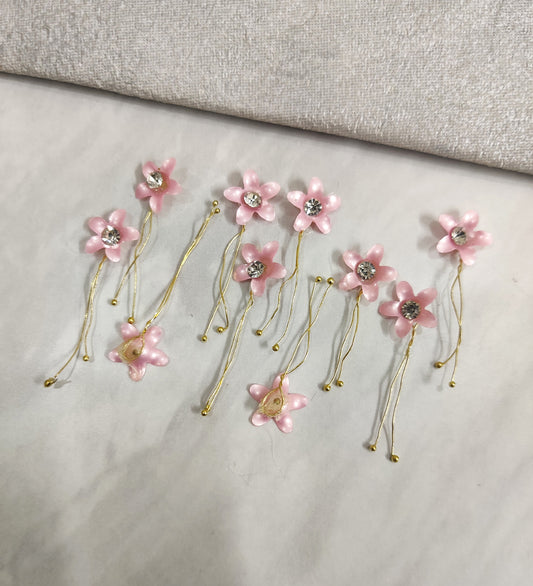 Pink Flower Hair Pin
