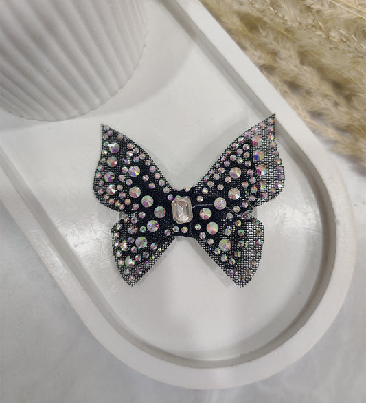 Black Net Butterfly Hair Clip